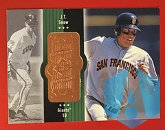 1998 SPx Finite Spectrum 3177/9000 J.T. Snow #128 San Francisco Giants